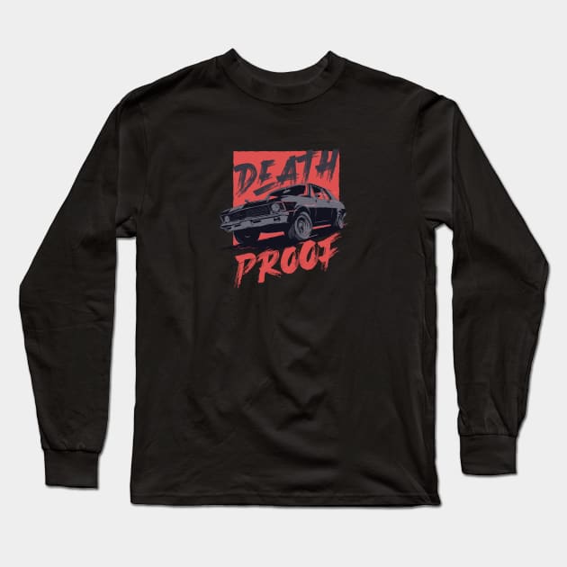 Death Proof Chevy Nova Long Sleeve T-Shirt by motordoodles